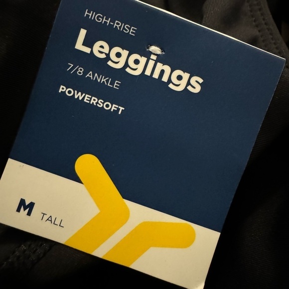 NWT! Black High-Waisted PowerSoft 7/8-Length Side-Pocket Legging - Medium Tall🏋️ - Picture 9 of 9